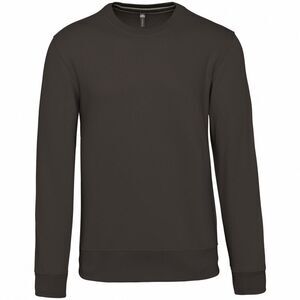 Kariban Mens Crew Neck Sweatshirt / Dark Grey